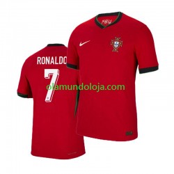 Camisola Portugal Cristiano Ronaldo 7 Homem Equipamento Primeiro Euro 2024 Manga Curta
